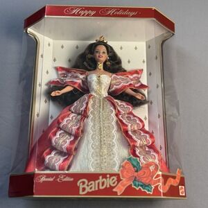 Lot Of 3 Special Edition Holiday Barbies 1995, 1996, 1997. See Pics